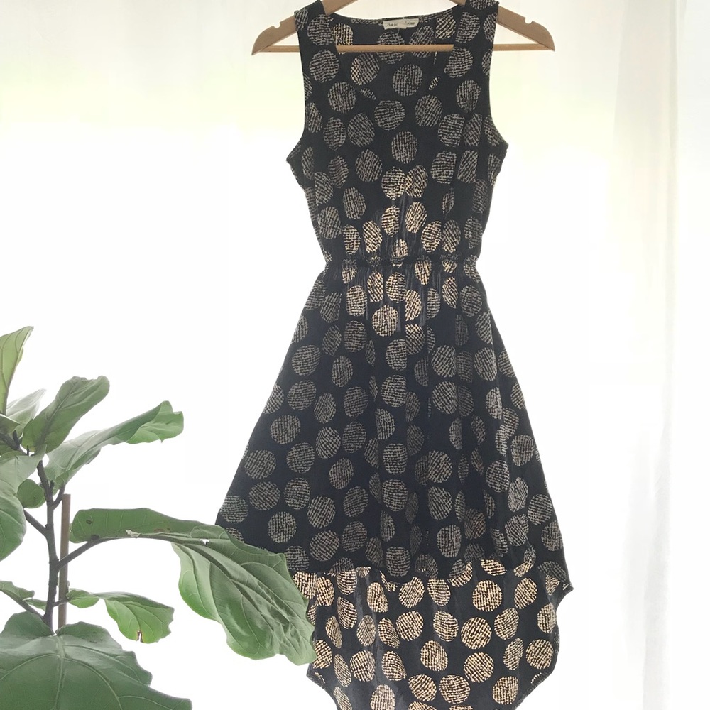 Dotted high low summer dress